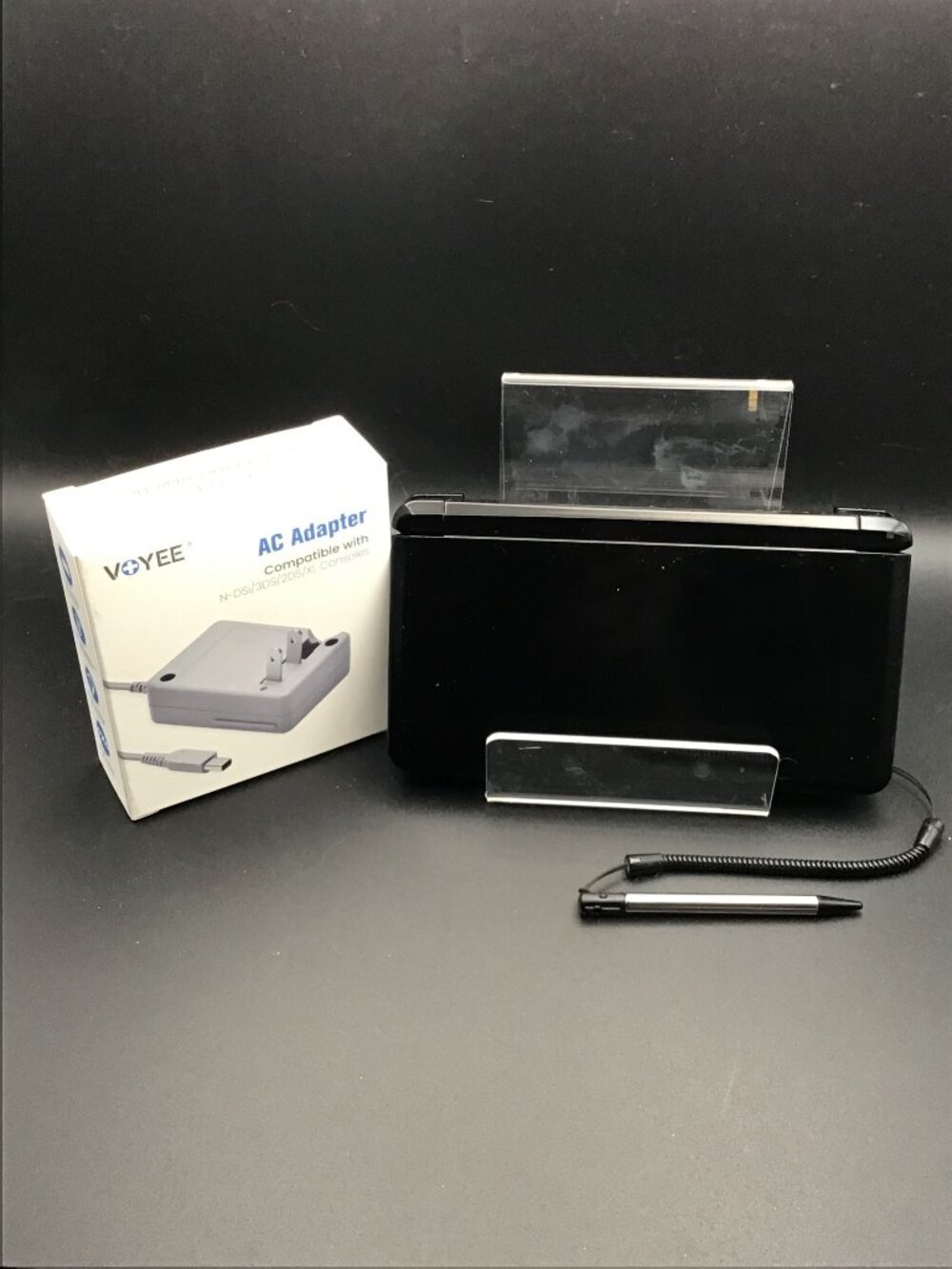 Nintendo 3DS Cosmic Black Console Region Free Custom New Charger Battery SD Japa